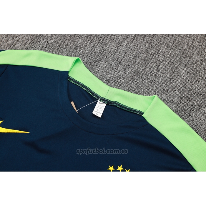 Chandal del Brasil Manga Corta 2024-2025 Azul - Pantalon Corto